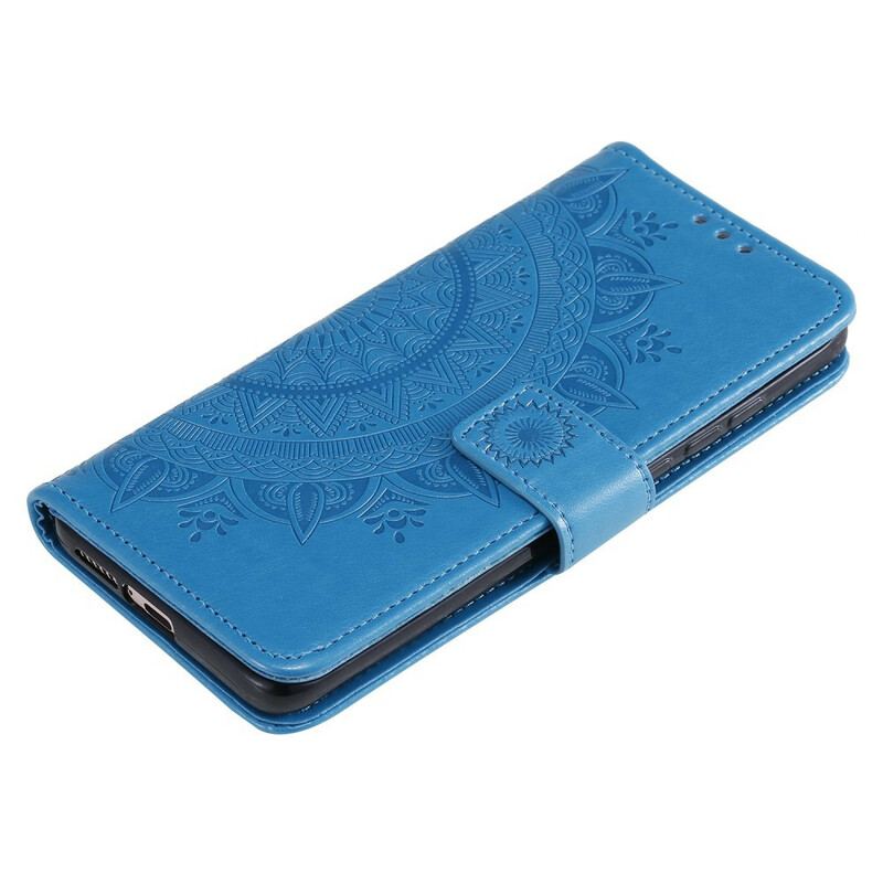 Capa Em Pele Para Xiaomi Mi 10 / 10 Pro Mandala Do Sol