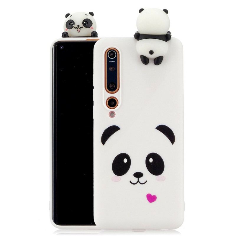 Capa Para Xiaomi Mi 10 / 10 Pro Amor Panda 3d