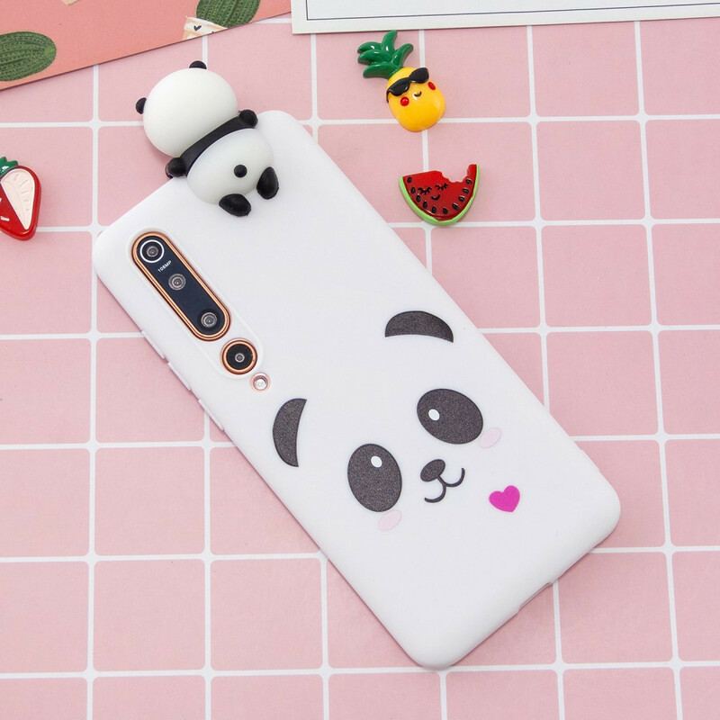 Capa Para Xiaomi Mi 10 / 10 Pro Amor Panda 3d