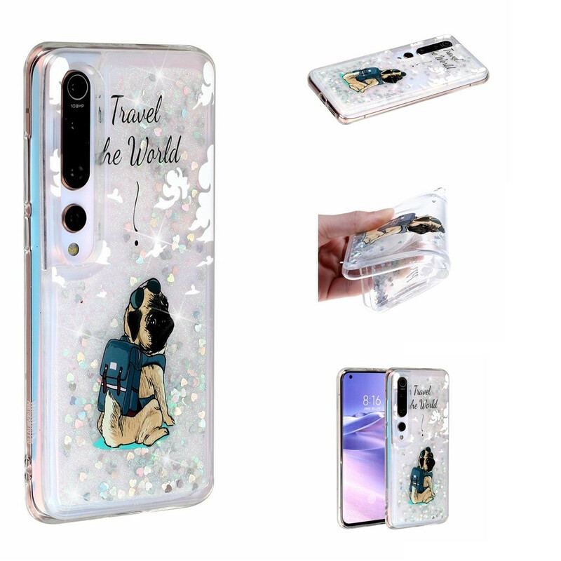 Capa Para Xiaomi Mi 10 / 10 Pro Cachorro Glitter