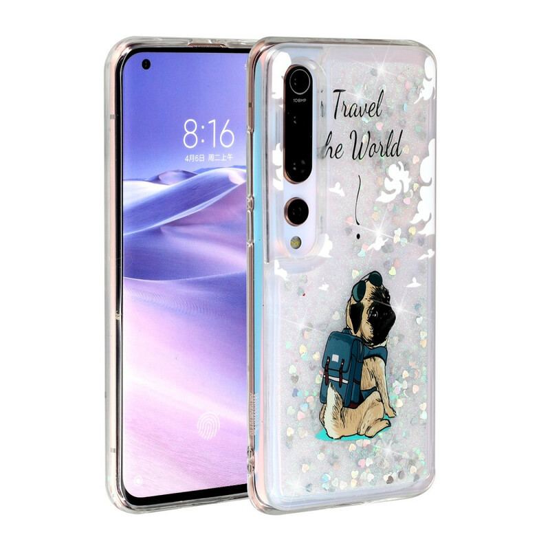 Capa Para Xiaomi Mi 10 / 10 Pro Cachorro Glitter