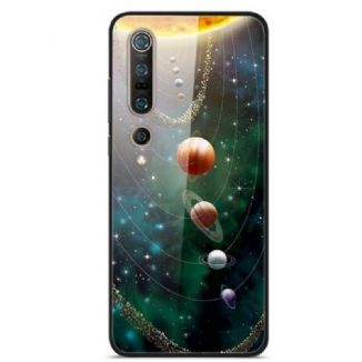 Capa Para Xiaomi Mi 10 / 10 Pro Sistema Solar De Planetas De Vidro Temperado