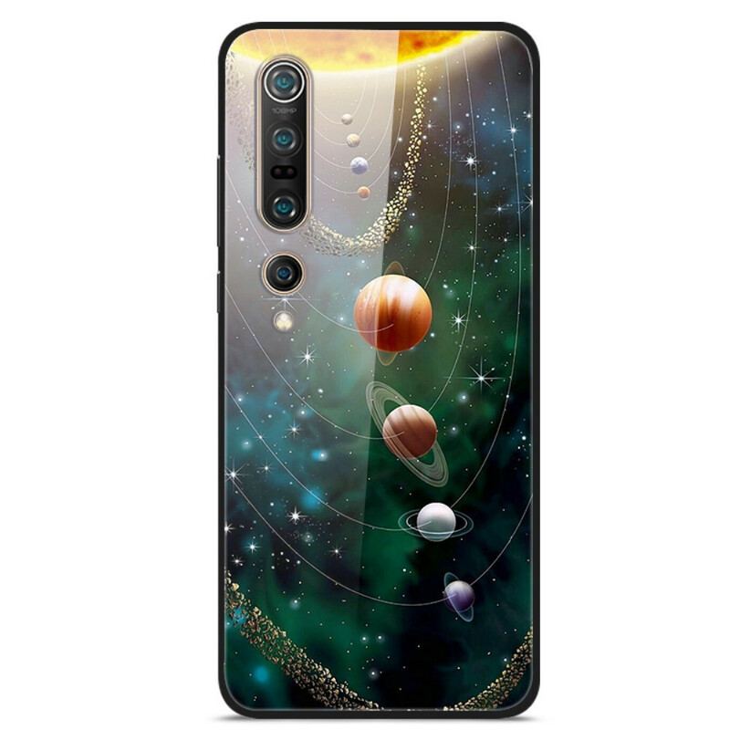 Capa Para Xiaomi Mi 10 / 10 Pro Sistema Solar De Planetas De Vidro Temperado