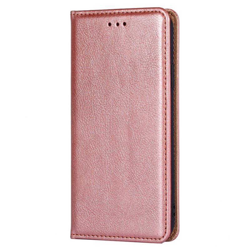 Capa De Celular Para Xiaomi Redmi 10X / 10X Pro Flip Costura De Couro Falso