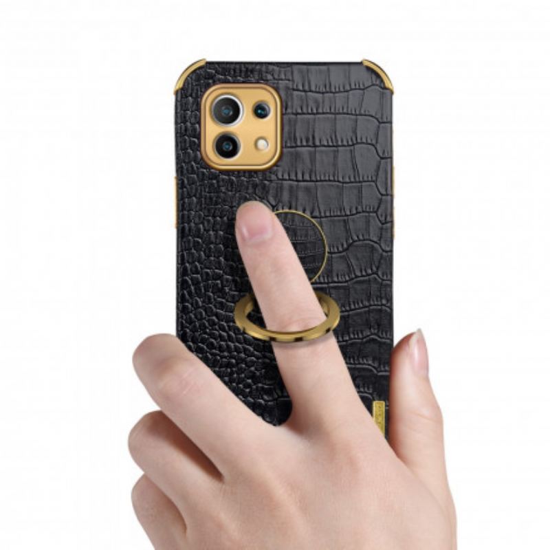 Capa De Celular Para Xiaomi Mi 11 (5G) Efeito Pele De Crocodilo X-case