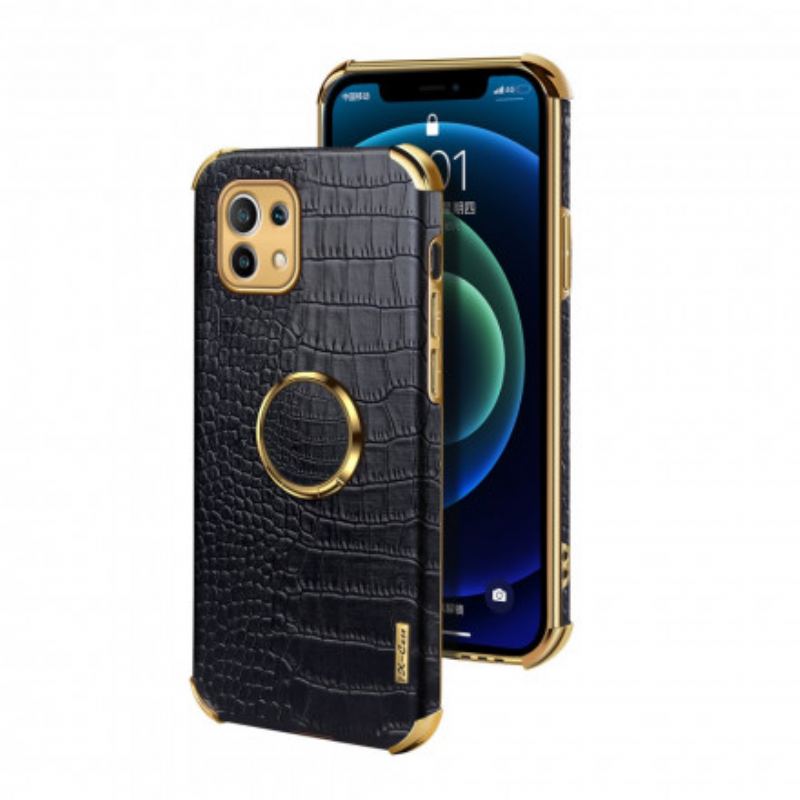 Capa De Celular Para Xiaomi Mi 11 (5G) Efeito Pele De Crocodilo X-case