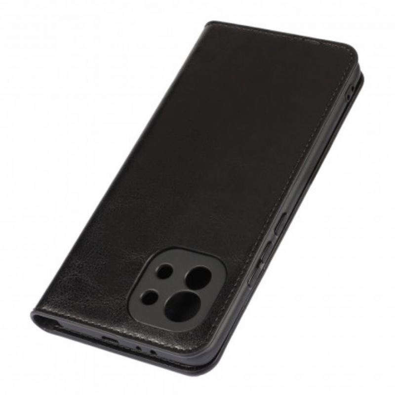 Capa De Celular Para Xiaomi Mi 11 (5G) Flip Couro Legitimo