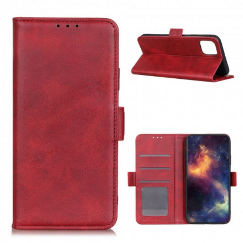 Capa Flip Para Xiaomi Mi 11 (5G) De Couro Aba Dupla