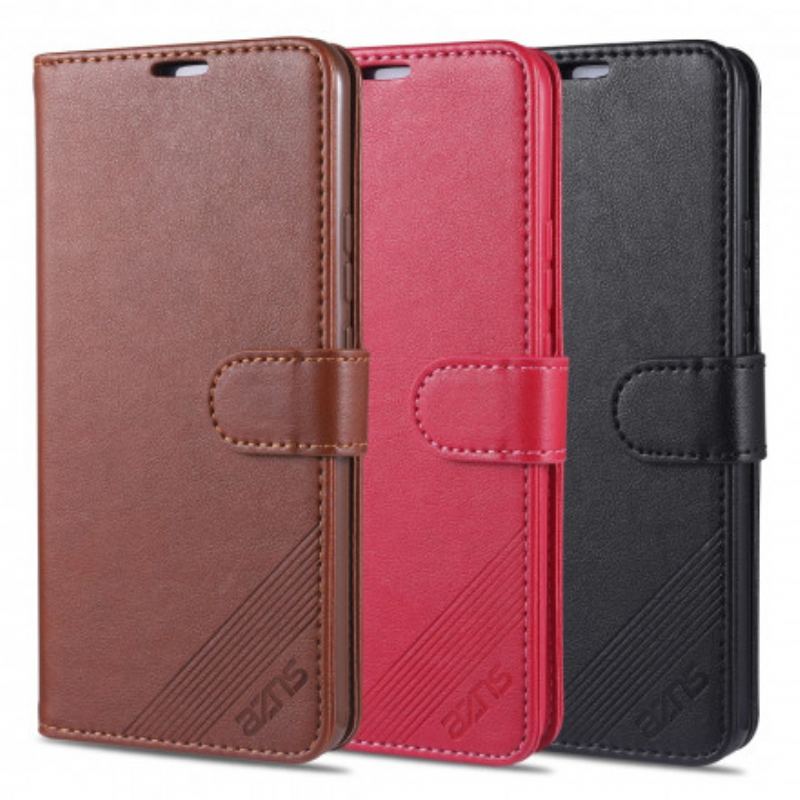 Capa Flip Para Xiaomi Mi 11 (5G) Couro Sintético Azns