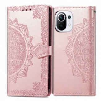 Capa Flip Para Xiaomi Mi 11 (5G) Mandala Idade Média