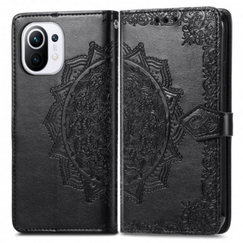 Capa Flip Para Xiaomi Mi 11 (5G) Mandala Idade Média