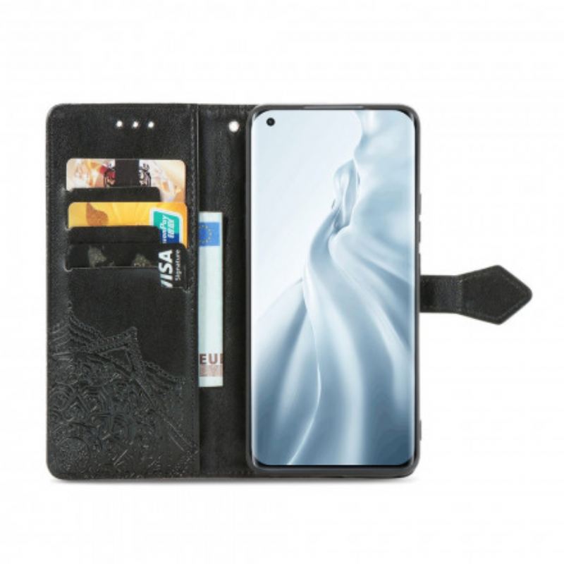 Capa Flip Para Xiaomi Mi 11 (5G) Mandala Idade Média