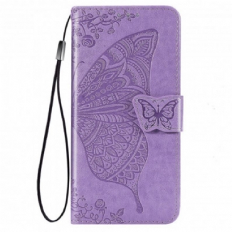 Capa Flip Para Xiaomi Mi 11 (5G) Meia Borboleta