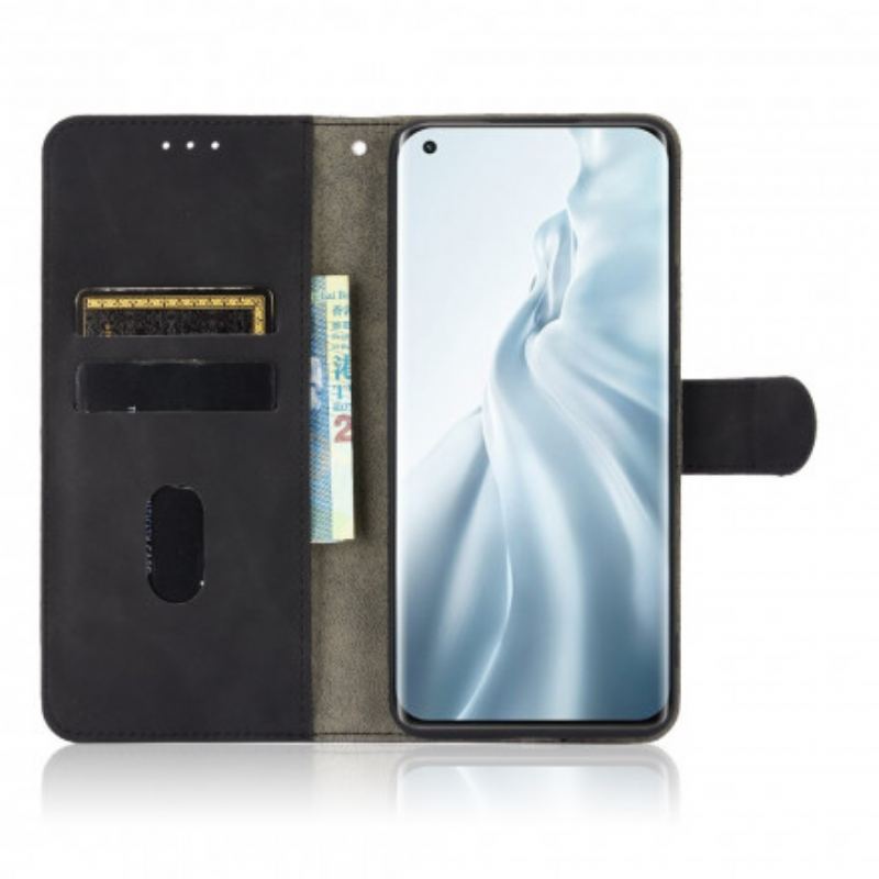 Capa Flip Para Xiaomi Mi 11 (5G) Toque De Pele