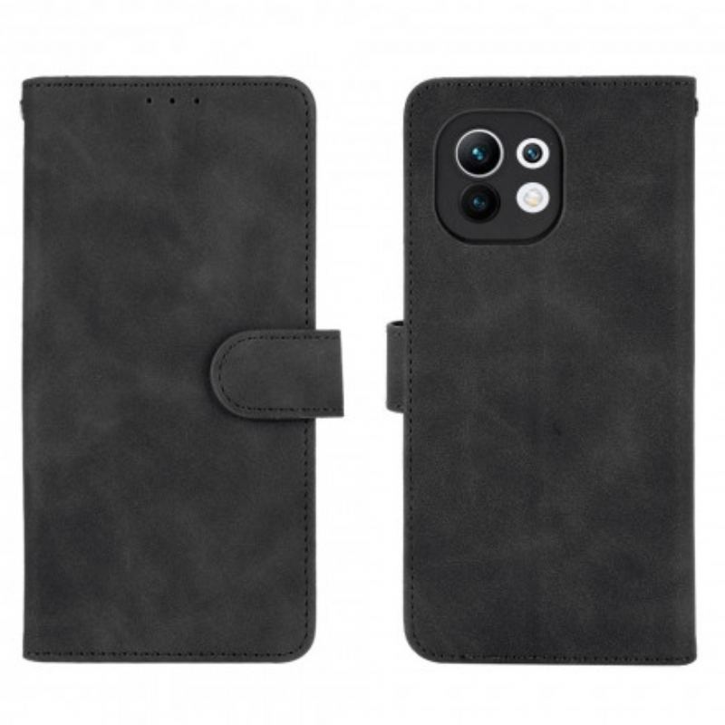 Capa Flip Para Xiaomi Mi 11 (5G) Toque De Pele