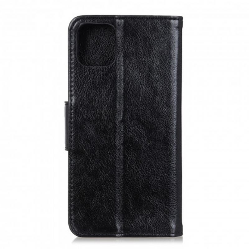 Capa Folio Para Xiaomi Mi 11 (5G) Estilo De Couro Nappa