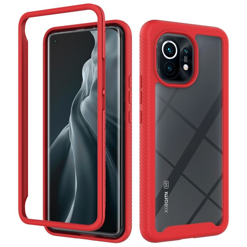 Capa Para Xiaomi Mi 11 (5G) Bordas De Silicone De Design Híbrido