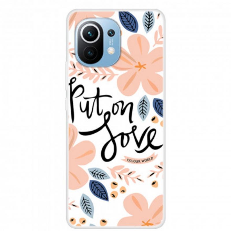 Capa Para Xiaomi Mi 11 (5G) Coloque Amor