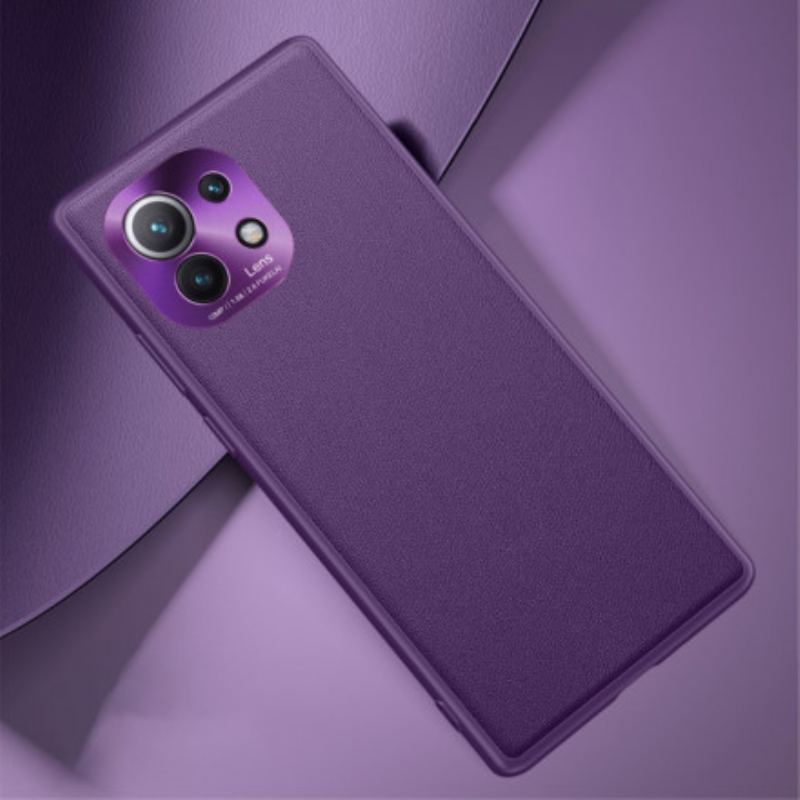 Capa Para Xiaomi Mi 11 (5G) Efeito Couro Prestígio