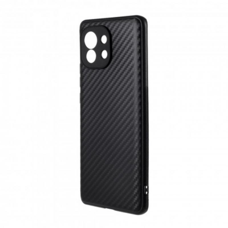 Capa Para Xiaomi Mi 11 (5G) Fibra De Carbono Simples