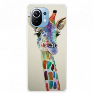 Capa Para Xiaomi Mi 11 (5G) Girafa Colorida