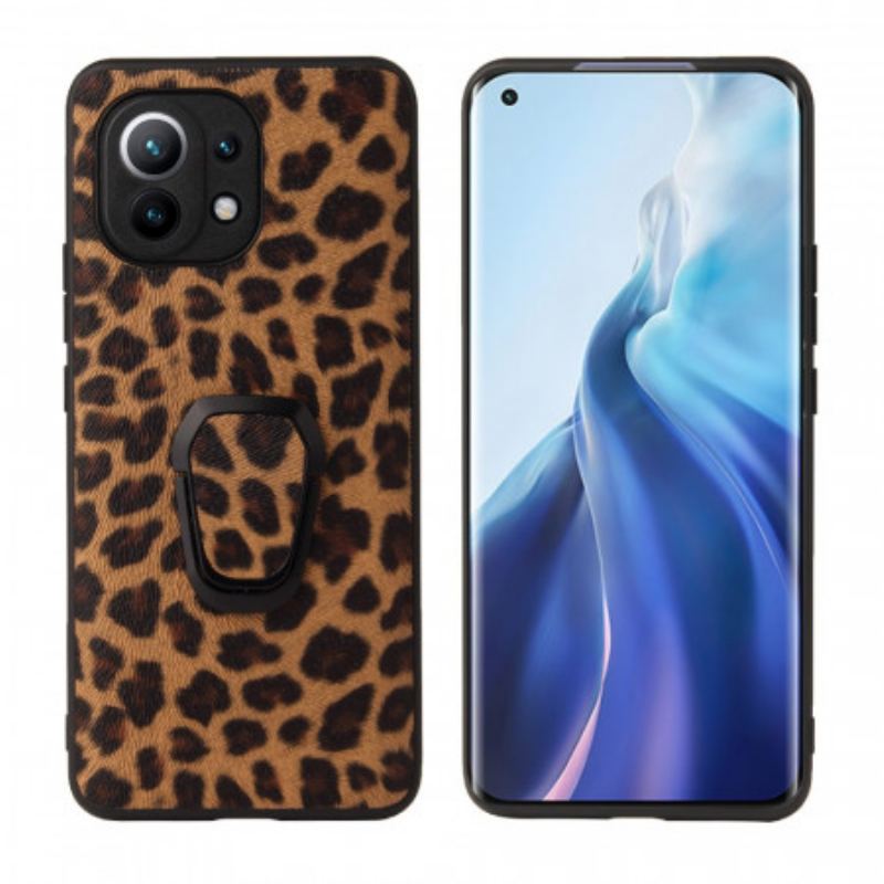 Capa Para Xiaomi Mi 11 (5G) Suporte De Anel Estilo Leopardo