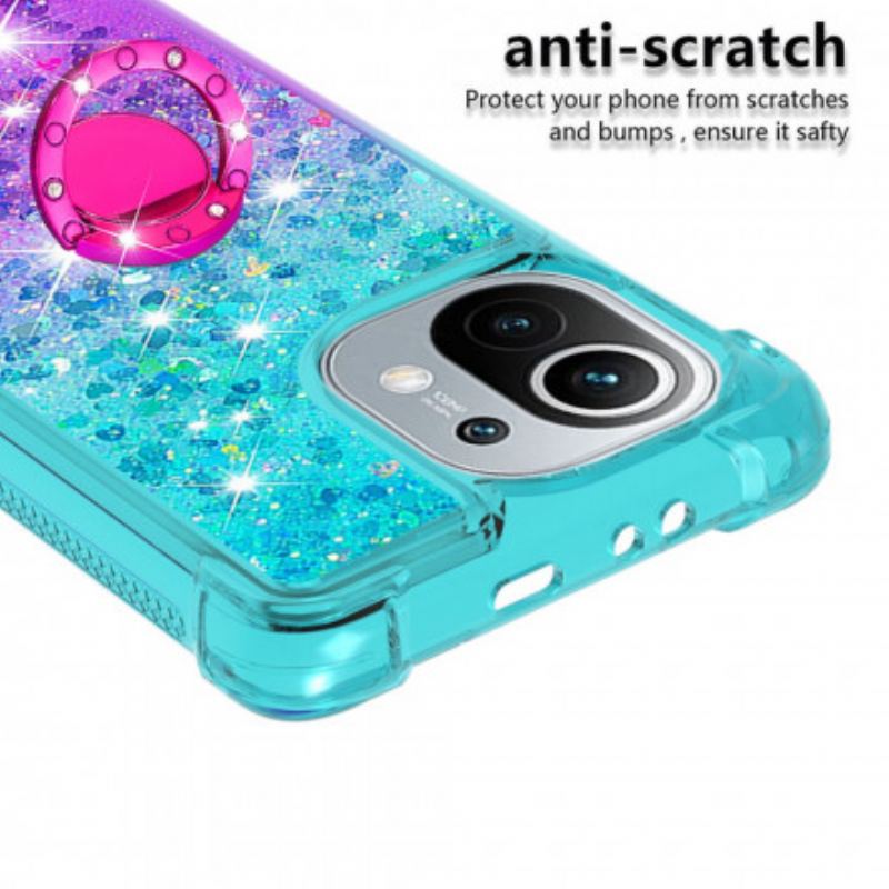 Capa Para Xiaomi Mi 11 (5G) Suporte De Anel Glitter