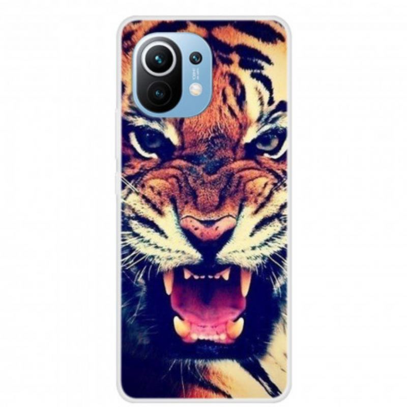 Capa Para Xiaomi Mi 11 (5G) Tigre Frontal