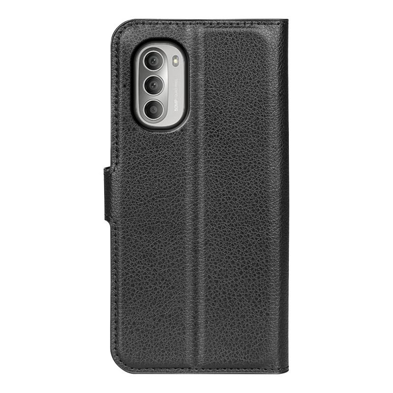 Capa De Couro Para Moto G51 5G Clássico