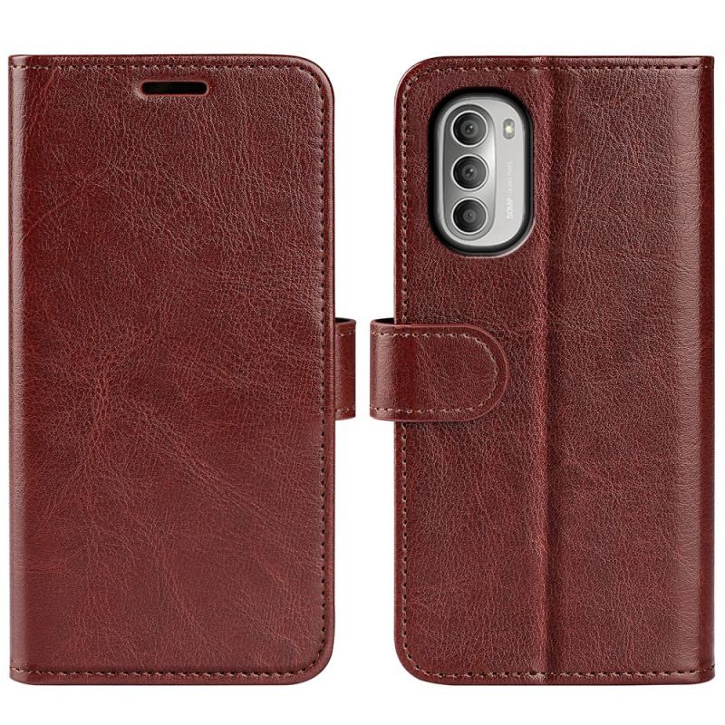 Capa De Couro Para Moto G51 5G Efeito Couro Designer