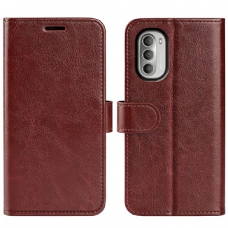 Capa De Couro Para Moto G51 5G Efeito Couro Designer