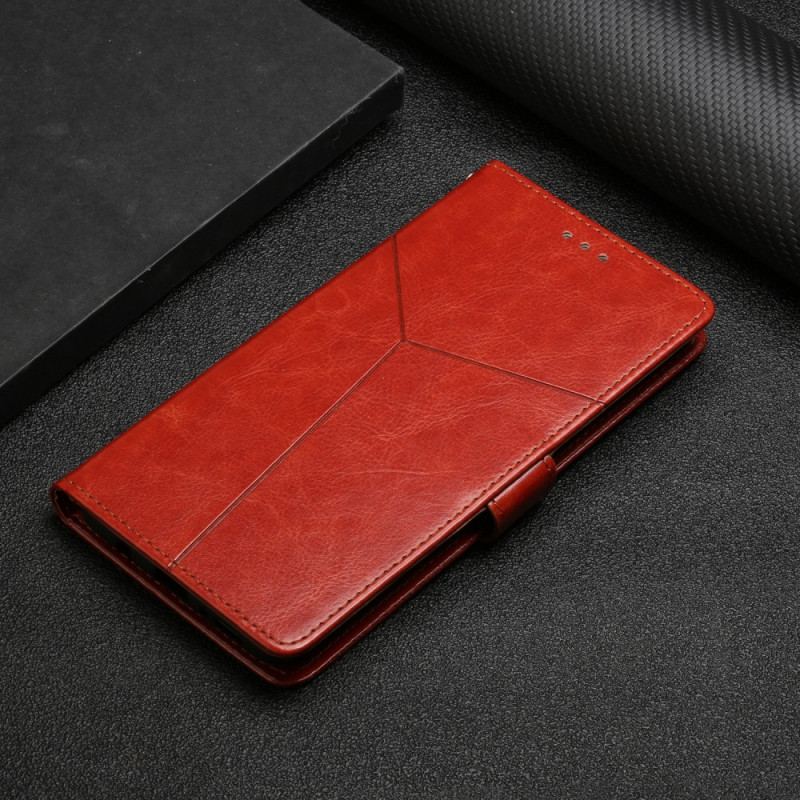 Capa Flip Para Moto G51 5G Estilo Couro Geo Y Design