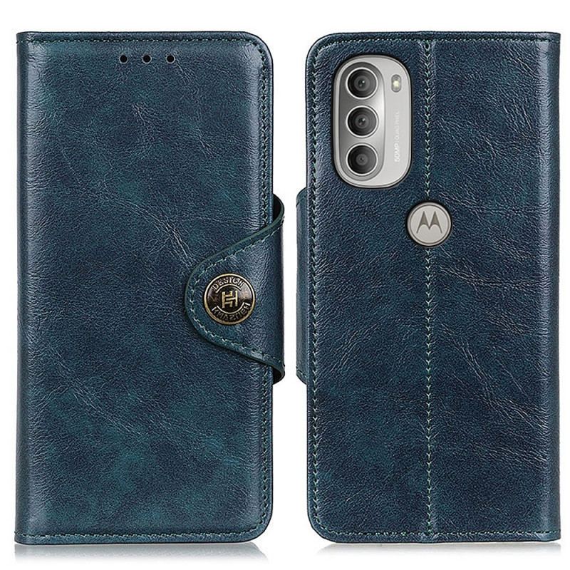 Capa Folio Para Moto G51 5G Khazneh