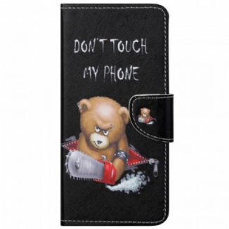 Capa Folio Para Moto G51 5G Urso Perigoso