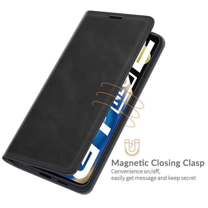 Capa De Celular Para Realme GT Neo 3T / Neo 2 Flip Efeito Couro Macio Seda