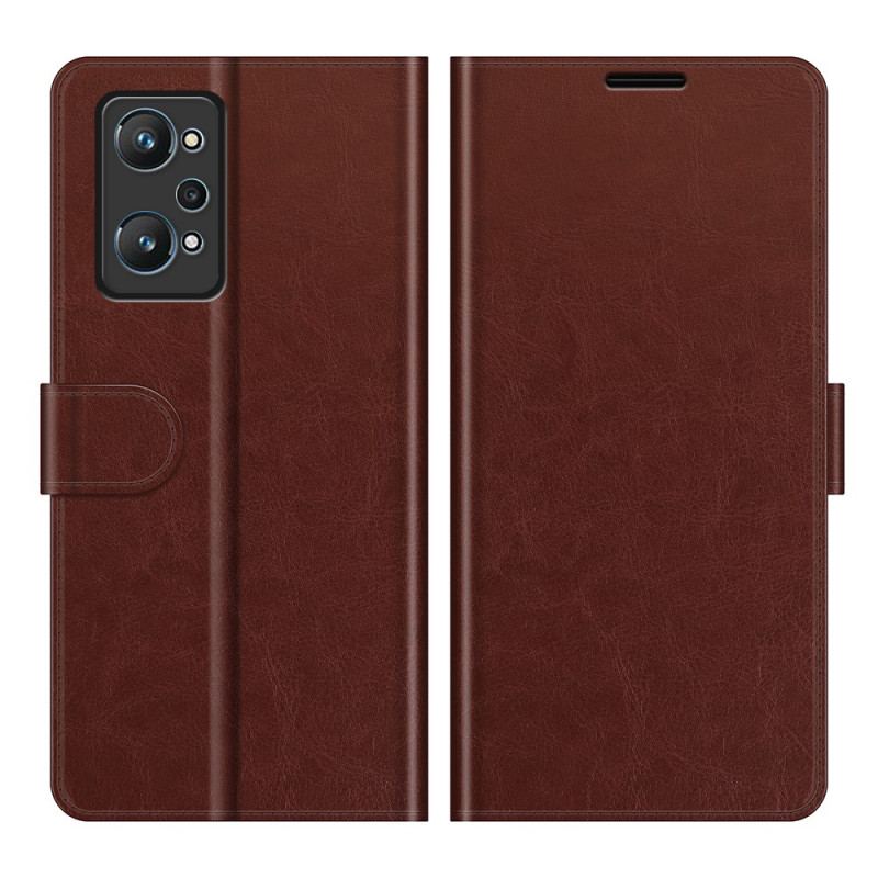 Capa Em Pele Para Realme GT Neo 3T / Neo 2 Efeito Couro Designer