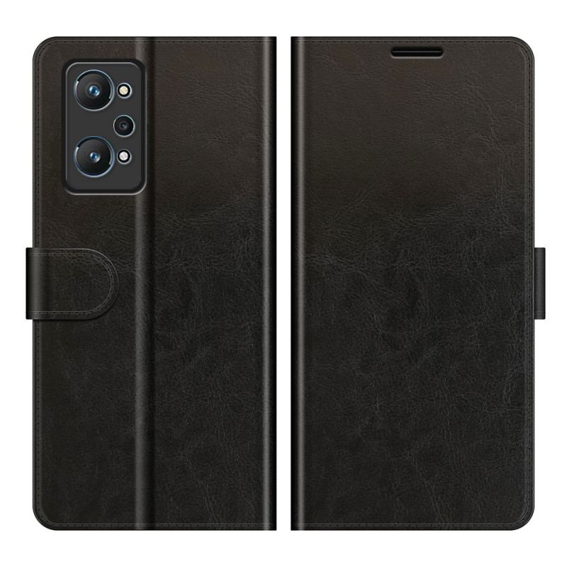 Capa Em Pele Para Realme GT Neo 3T / Neo 2 Efeito Couro Designer