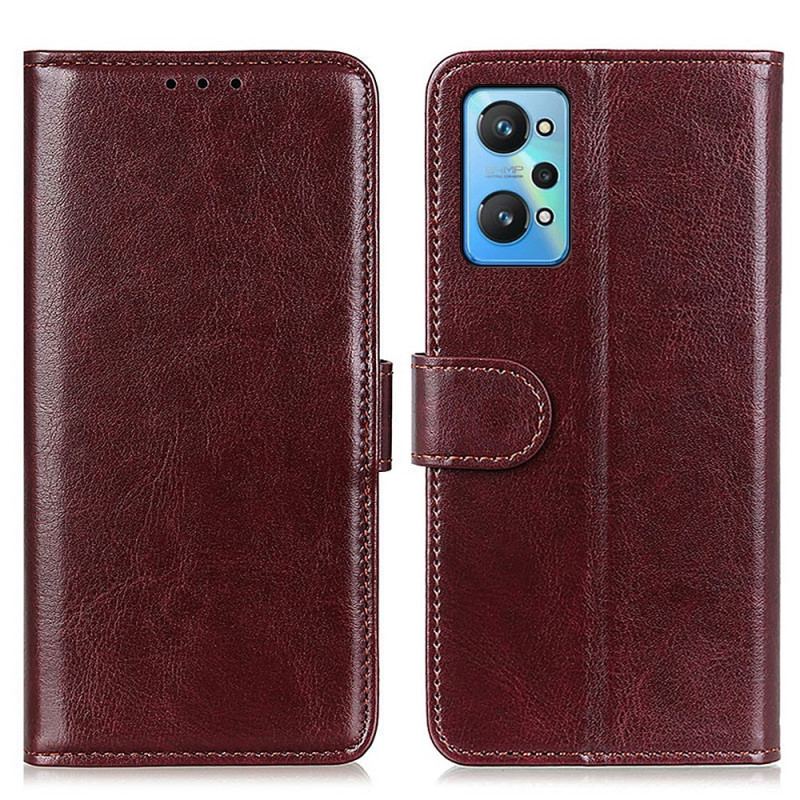 Capa Em Pele Para Realme GT Neo 3T / Neo 2 Frozen Finesse