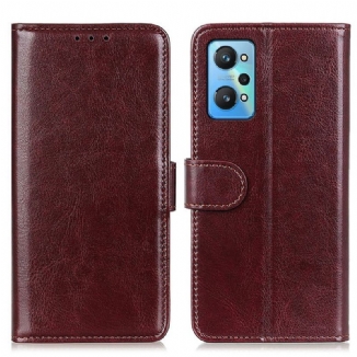 Capa Em Pele Para Realme GT Neo 3T / Neo 2 Frozen Finesse