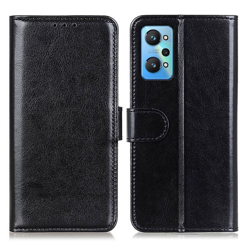 Capa Em Pele Para Realme GT Neo 3T / Neo 2 Frozen Finesse