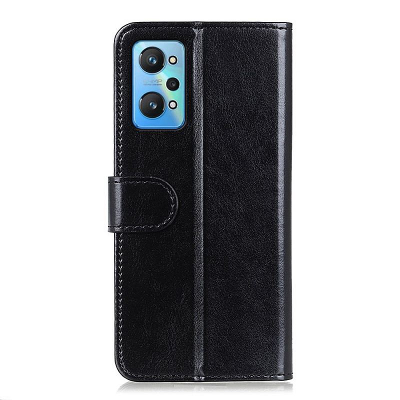 Capa Em Pele Para Realme GT Neo 3T / Neo 2 Frozen Finesse