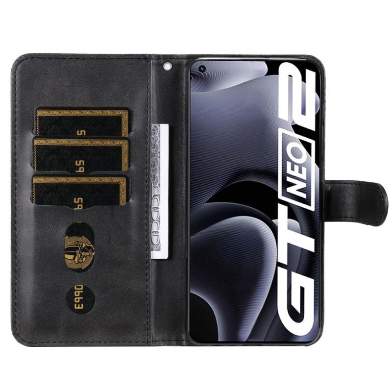 Capa Flip Para Realme GT Neo 3T / Neo 2 Carteira