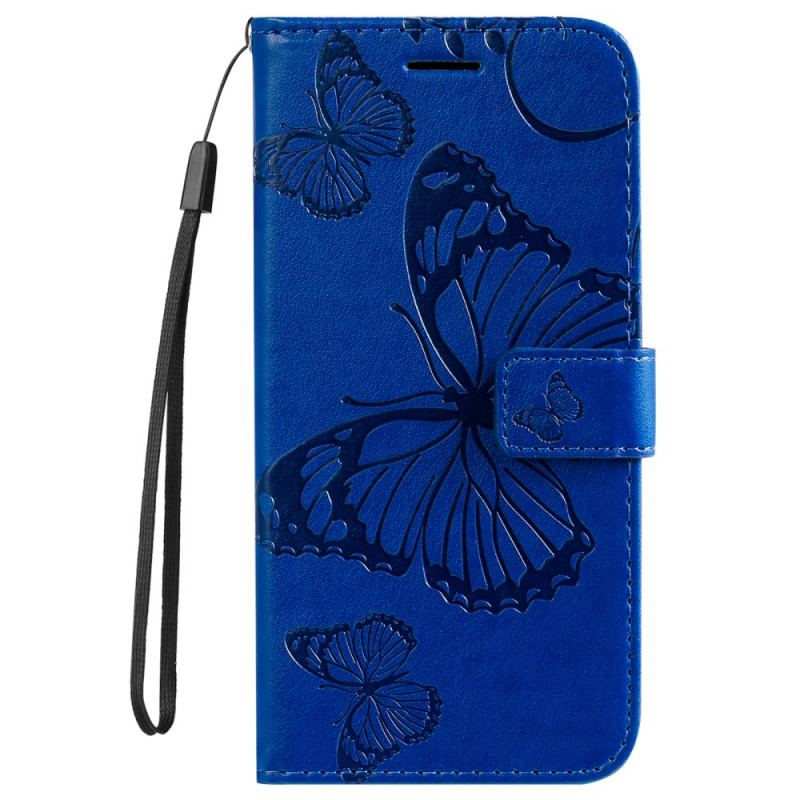 Capa Flip Para Realme GT Neo 3T / Neo 2 De Cordão Borboletas Gigantes