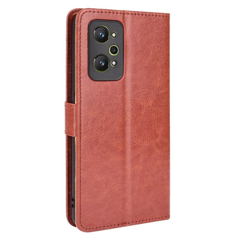 Capa Flip Para Realme GT Neo 3T / Neo 2 Couro Falso Chamativo