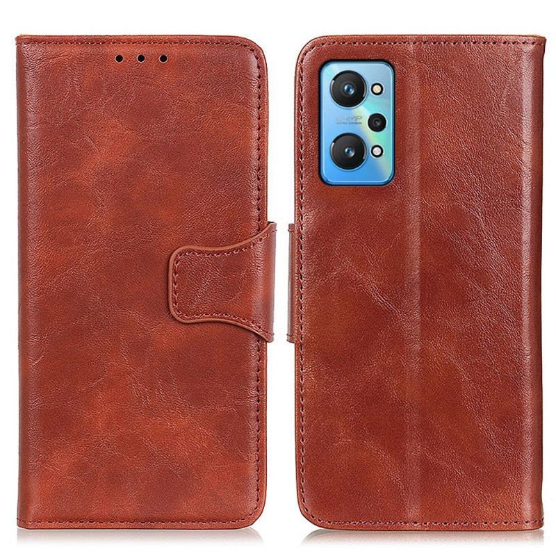 Capa Folio Para Realme GT Neo 3T / Neo 2 Flip Aba Magnética De Textura