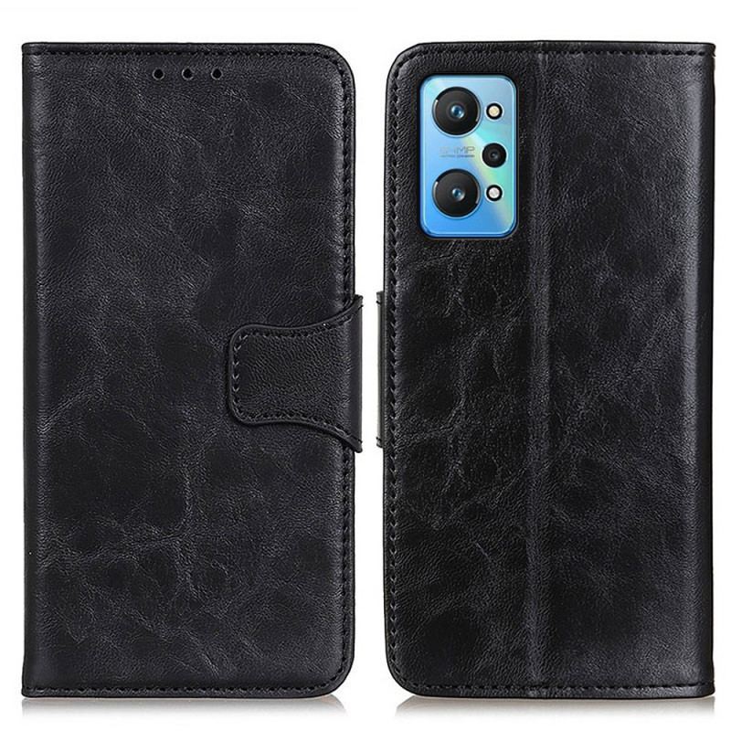 Capa Folio Para Realme GT Neo 3T / Neo 2 Flip Aba Magnética De Textura