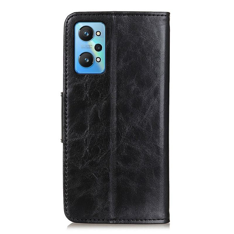 Capa Folio Para Realme GT Neo 3T / Neo 2 Flip Aba Magnética De Textura