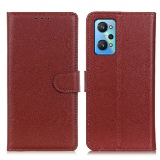 Capa Folio Para Realme GT Neo 3T / Neo 2 Tradicionalmente Lichia