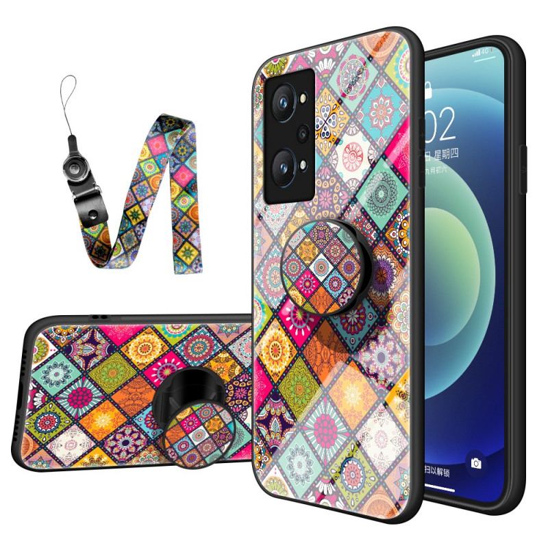 Capa Para Realme GT Neo 3T / Neo 2 Suporte Magnético Patchwork