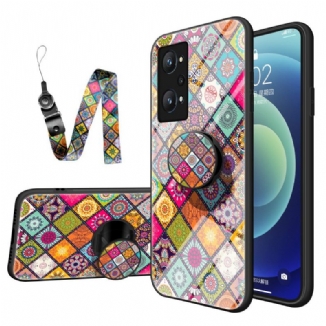 Capa Para Realme GT Neo 3T / Neo 2 Suporte Magnético Patchwork